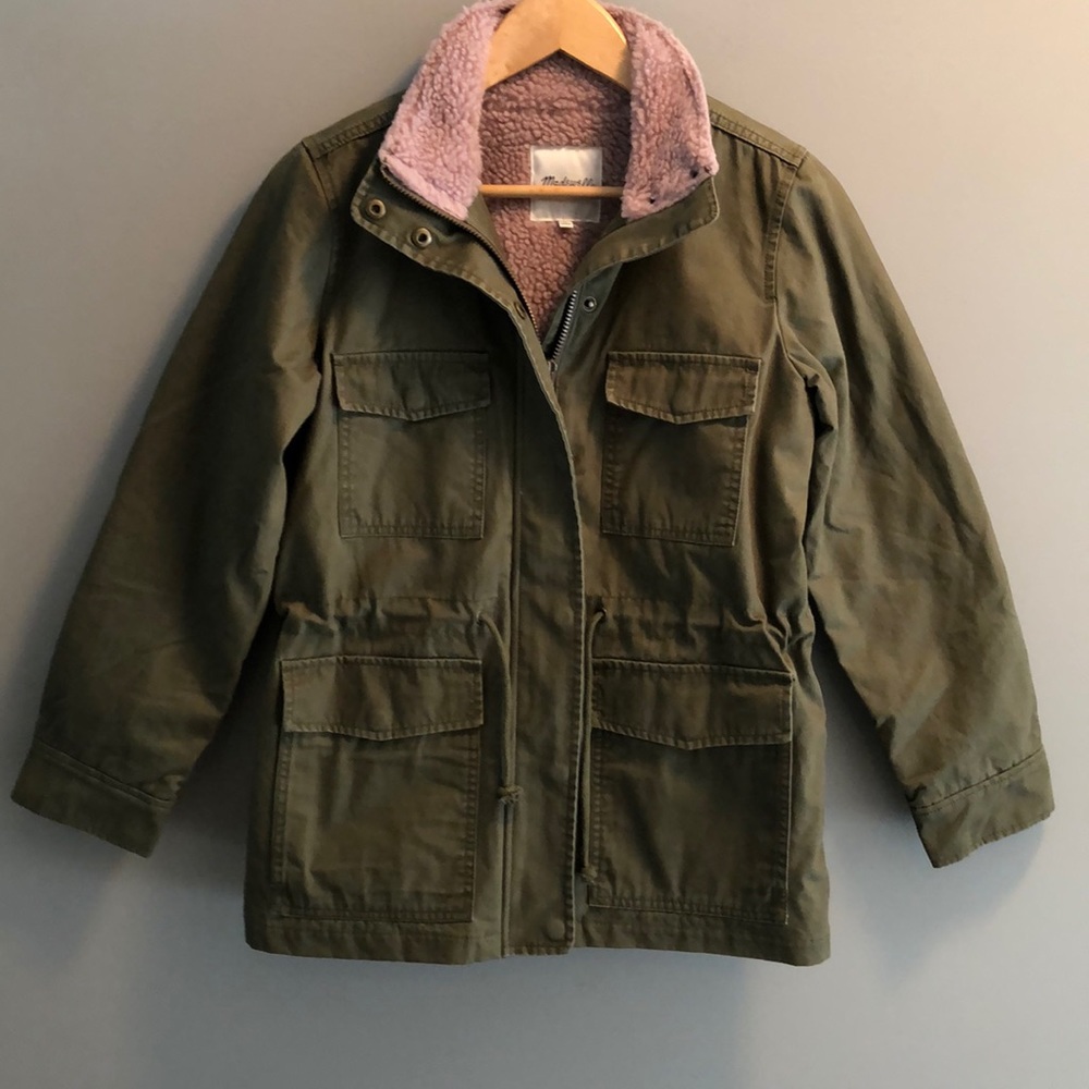 Madewell Sherpa Trimmed Surplus Jacket Size XS